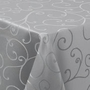 Tela da tavolo in poliestere a quadretti 80x80cm con motivi Jacquard, con ornamenti, resistente al grasso e facile da pulire.