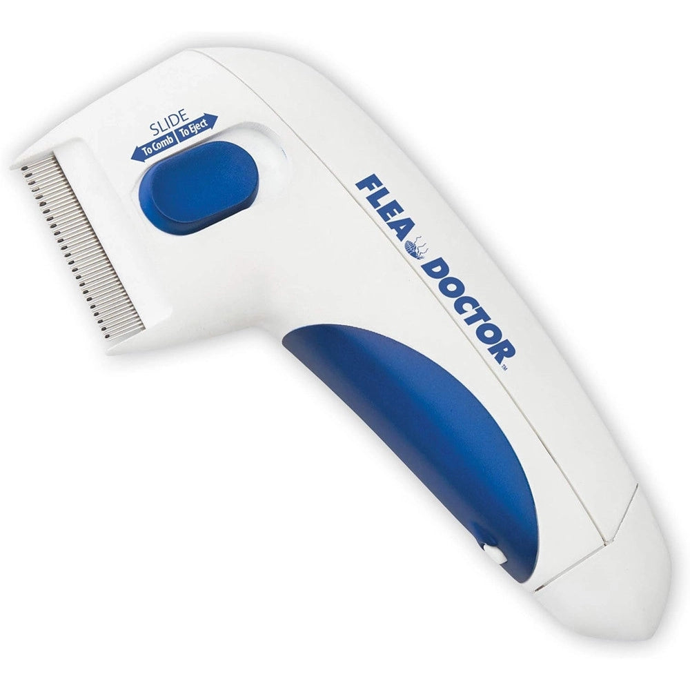Trade Shop - Pettine Spazzola Elettrica Perfetto Per Pelo Gatto Cane Antipulci Batterie -