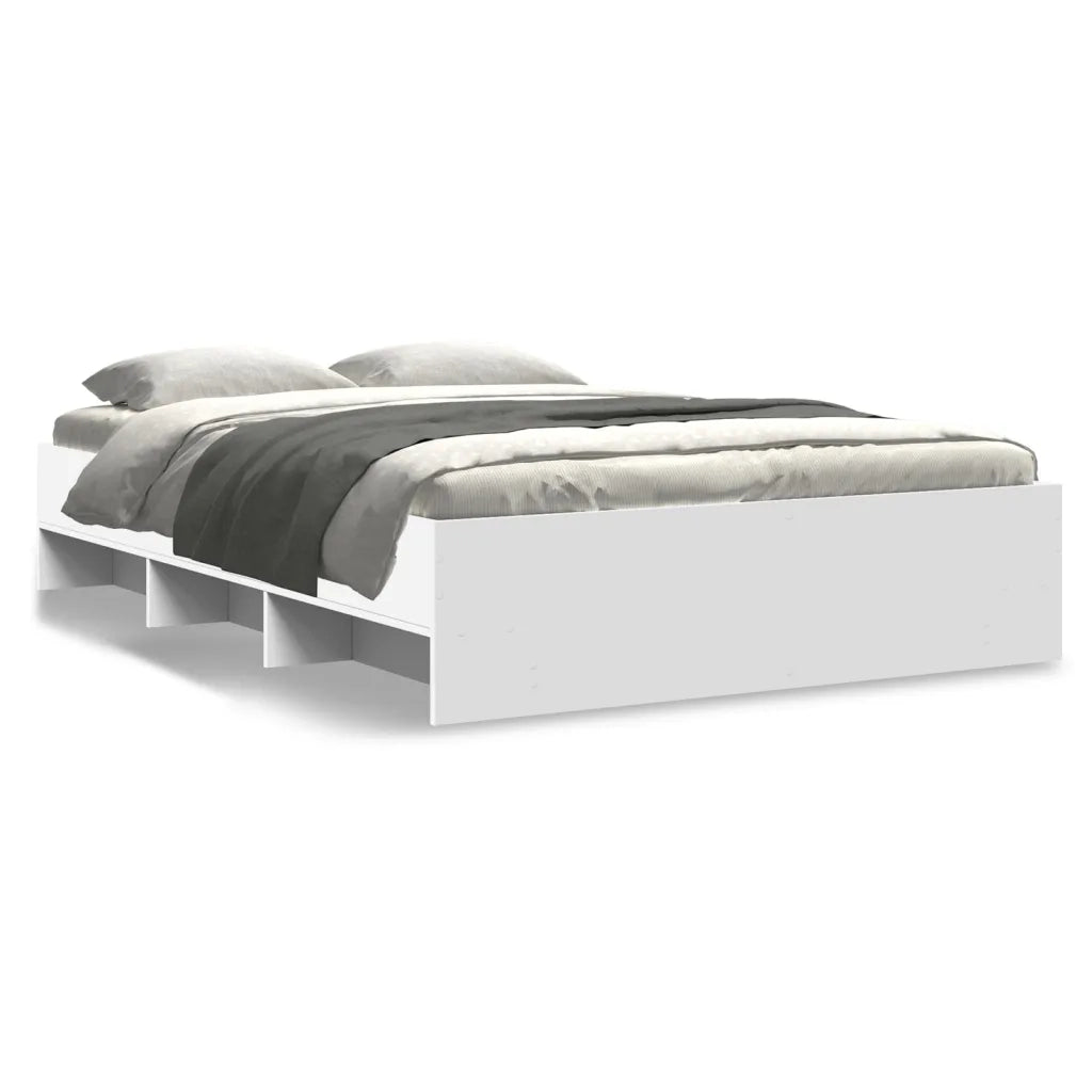 Giroletto-Struttura Letto Bianco 140x200 cm in Legno Multistrato 879718