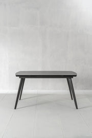Tavolo allungabile con top in ceramica grigio antracite 140/170/200x90x76h cm