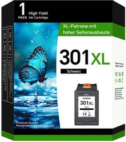 Inkjetcartridge 301XL Nero - Compatibile - 750 Pagine di Copia - Alta Capacità di Produzione - Risultati di Stampante Ottimali - Adatto per Ufficio e Casa - Inchiostro per Stampante