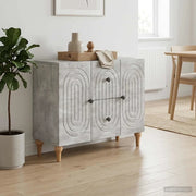 Mobile TV Grigio Cemento 89 x 34,5 x 60 cm Legno ingegnerizzato 894198