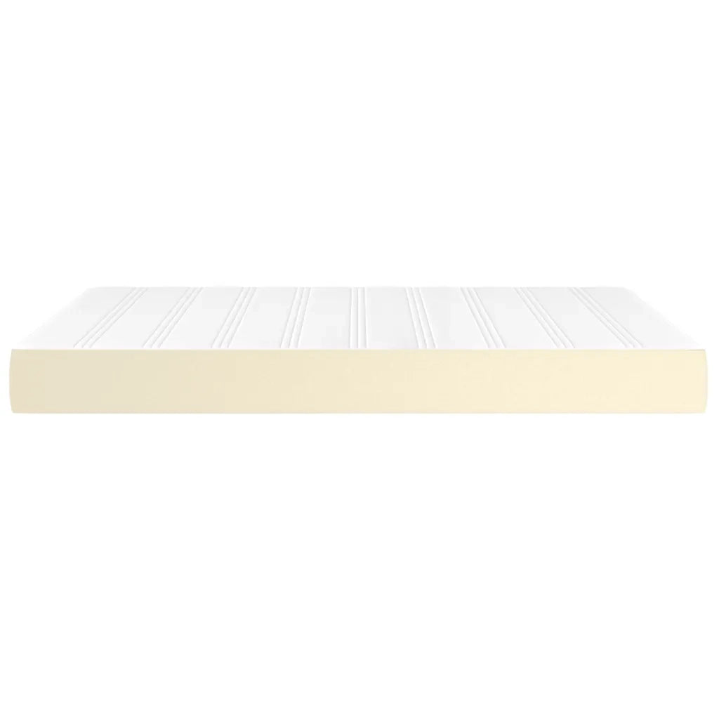 Materasso a Molle Crema 140x190x20 cm in Similpelle