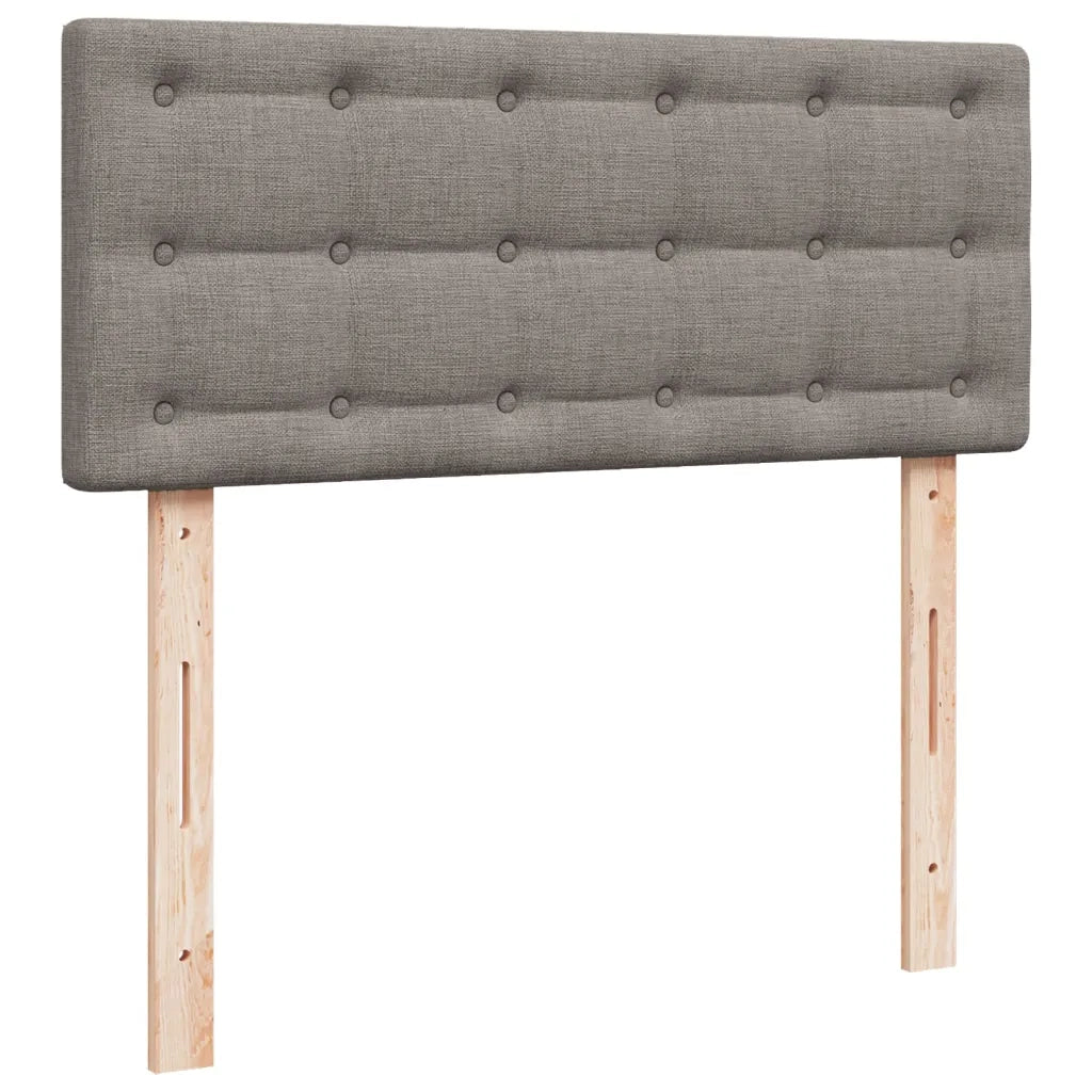 Giroletto a Molle con Materasso Tortora 120x190 cm in Tessuto
