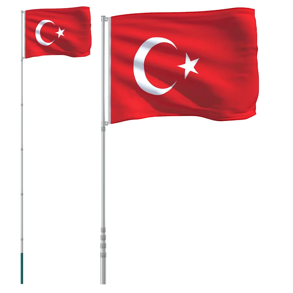 Asta e Bandiera Turchia 5,5 m Alluminio CFW4451732