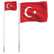 Asta e Bandiera Turchia 5,5 m Alluminio CFW4451732