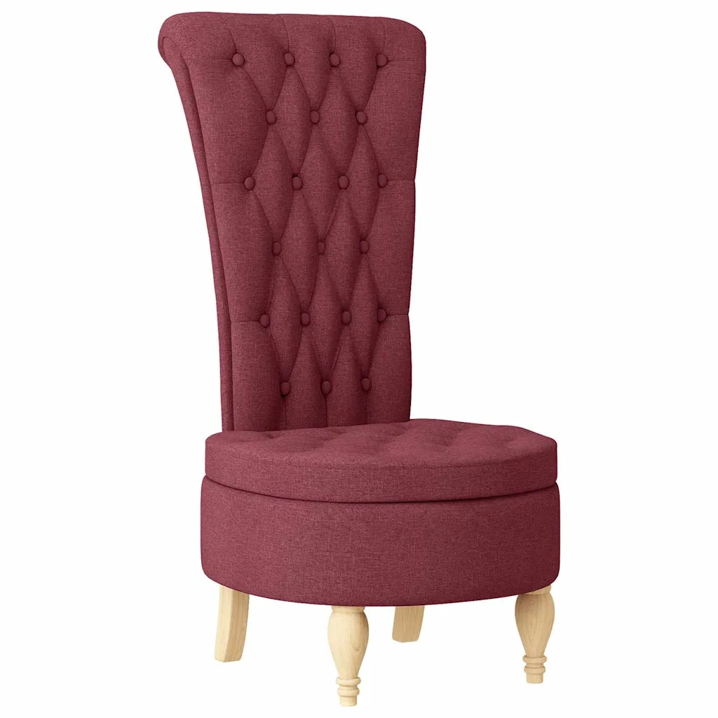 Divano Sedia-Poltrona Slipper Rosso Vino 56,5 x 70 x 110 cm Tessuto