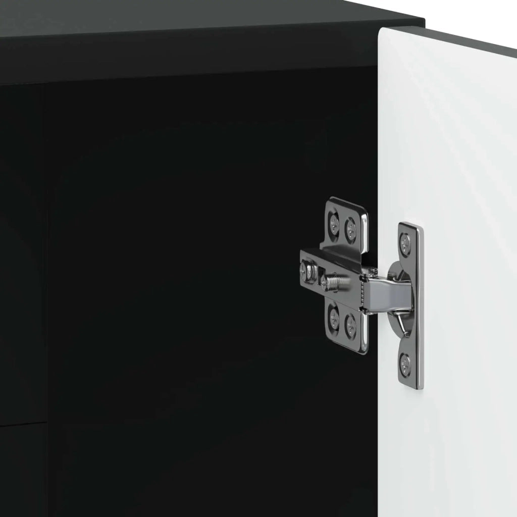 Armadio da Notte Nero 43 x 34,5 x 47 cm Legno ingegnerizzato 895717