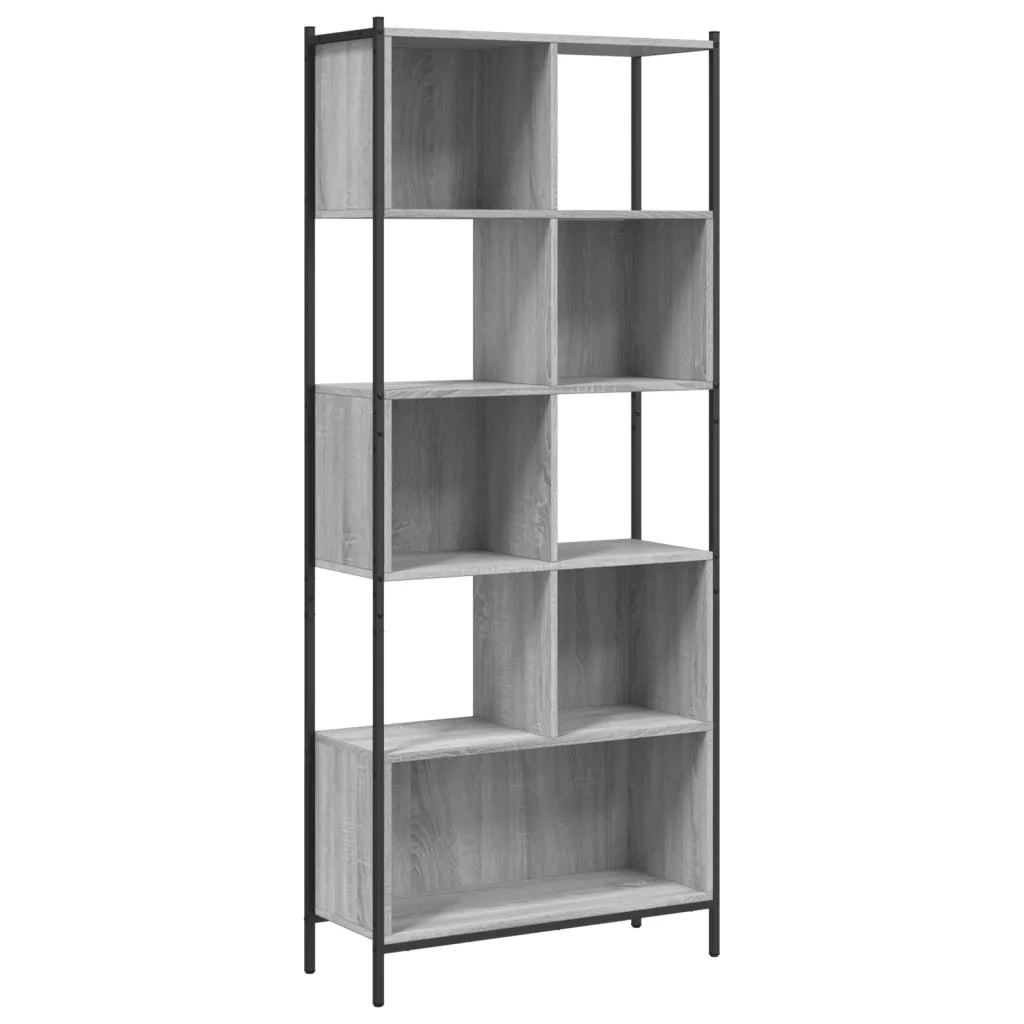 Libreria Grigio Sonoma 72x28x172 cm in Legno Multistrato 3213655