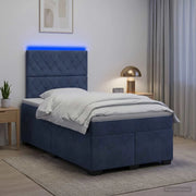 Letto box spring con materasso Grigio Scuro 120 x 200 cm 3455079