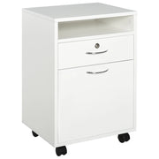 Cassettiera Portadocumenti da Ufficio 40x35x60 cm in Legno  Bianco