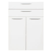 1coppia coppia ante componibili con cassetti per libreria  cm. 75 x h.105 - bianche cod:ferx.7950216nlm