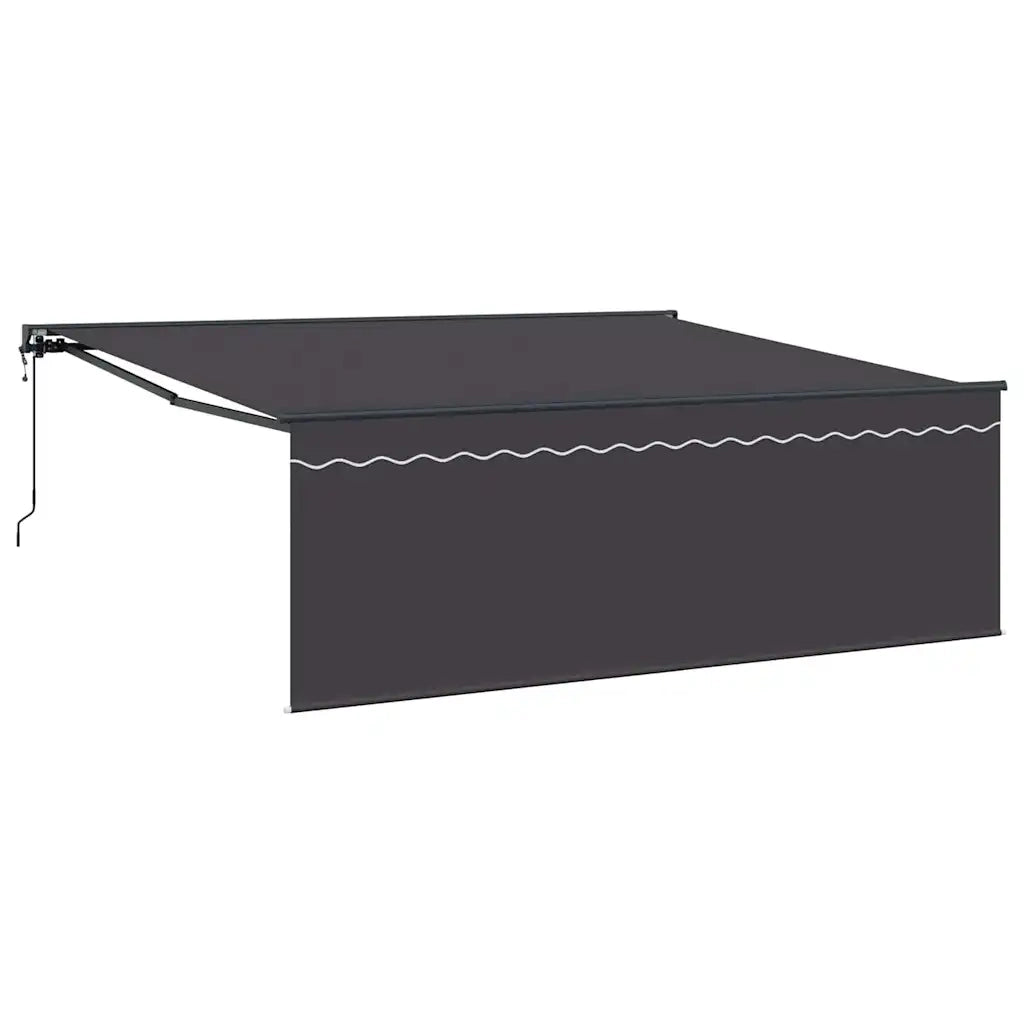 vidaXL Tenda Retrattile Arancione e bianco 350x250 cm Tessuto