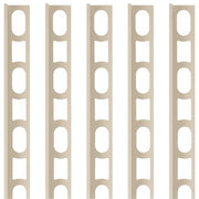 Profili in alluminio verniciato colore jasmine 130 a l per finitura parete proangle *** pezzi 5 pz, confezione 1