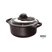 Casseruola risoli 097in 24tp induction con coperchio nero