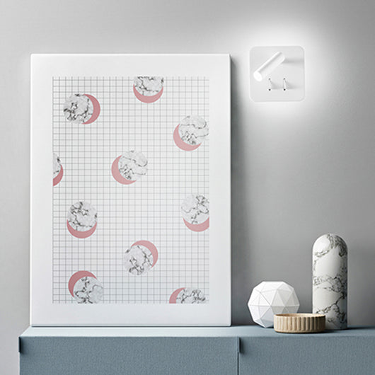 Applique Contemporanea Plug Metallo Bianco Acrilico Led 6W 3000K