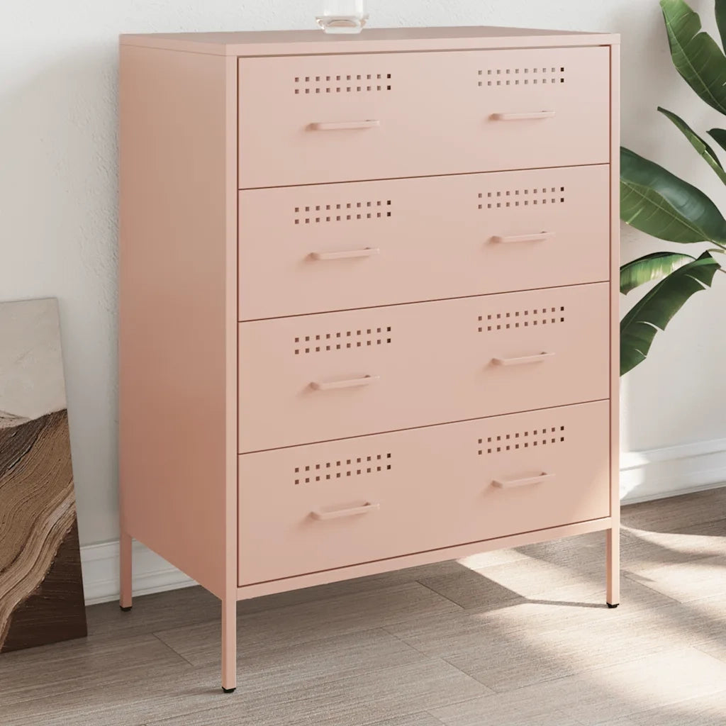 Credenza-Buffet-Armadio da cucina Rosa 68x39x89 cm in Acciaio