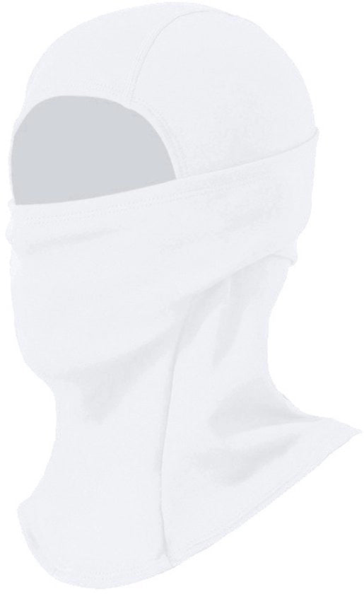 Cappuccio da bivacco unisex, capuchon di lana, maschera di protezione, impermeabile e caldo, adatto per motociclisti, snowboarder, ciclisti e sport esterni, Bianco