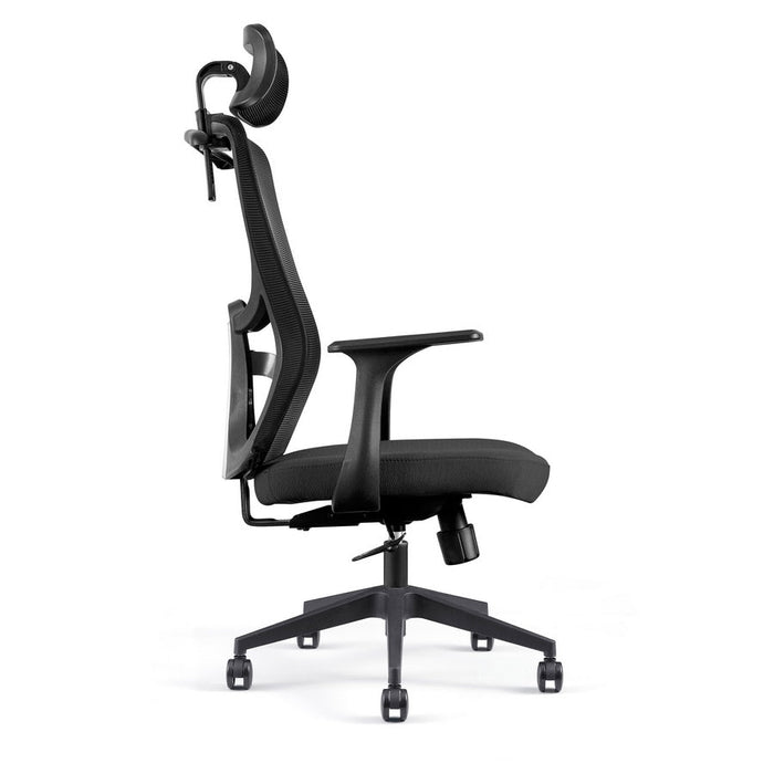 Sedia Poltrona Direzionale da Ufficio in Similpelle Nera