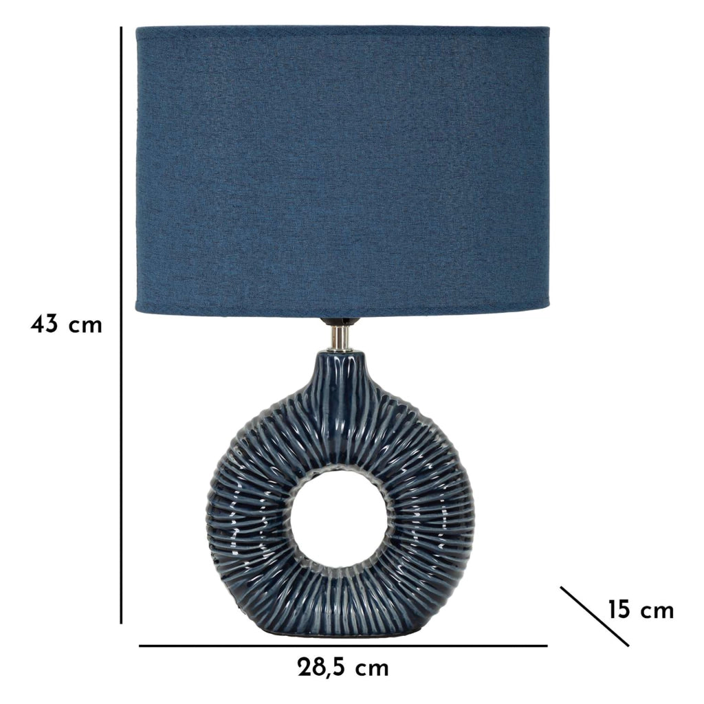 Mirny, Lampada da Tavolo Necessaria 1 Lampadina, blu