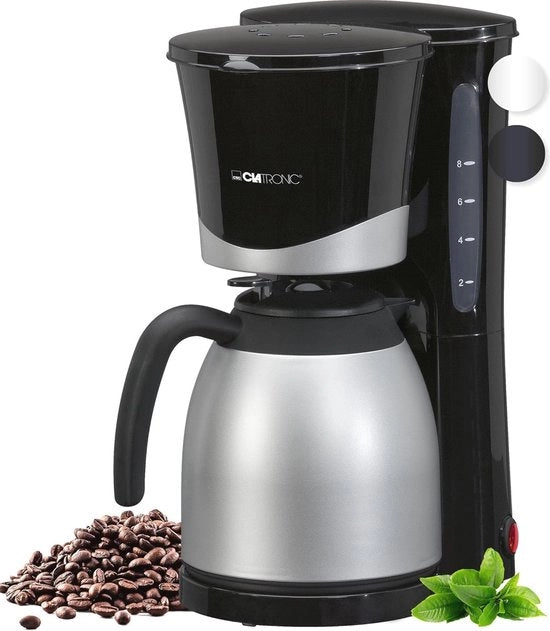 Caffettiera con Termos per 8-10 Tazze - Blocco Gocciolamento e Spegnimento Automatico