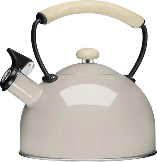 Fluitketel in Acciaio Inossidabile per Tutte le Fonti di Calore – 2.3 L Beige