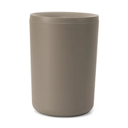 Pattumiera bagno in plastica tortora design tondo Pop