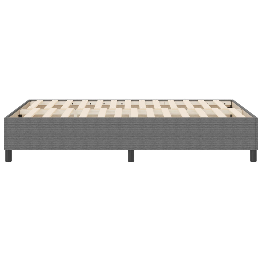 Letto a Doghe Grigio Chiaro 120x200 cm in Tessuto Corduroy