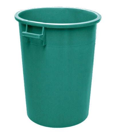 BIDONE PER RIFIUTI VERDE 100 lt - Ø 47,5x66.5h