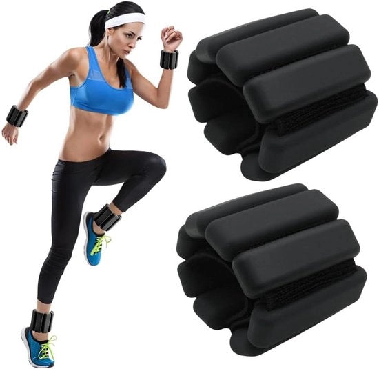 Set di pesi flessibili da 0,45 kg da 2 pezzi - Adatto per donne e uomini - Per camminare, yoga, Pilates e jogging