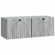 Mobile Porta TV da Muro Grigio Sonoma 78,5 x 31 x 30 cm