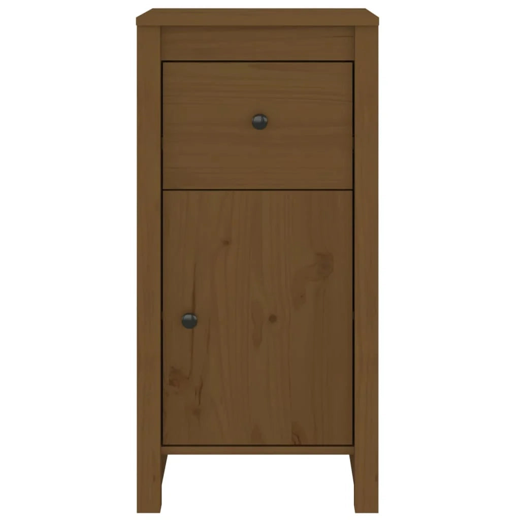 Buffet credenza cassettiera armadio mobile contenitore organizer per cucina soggiorno salotto 40 x 35 x 80 cm legno massello di pino marrone 02_0035749