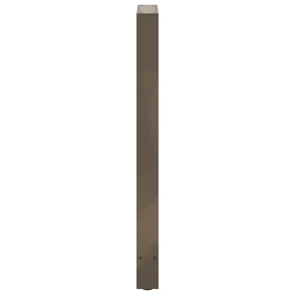 Gambe per tavolo da bar in acciaio naturale 2 pz 40x(100-101) cm in acciaio 4013339