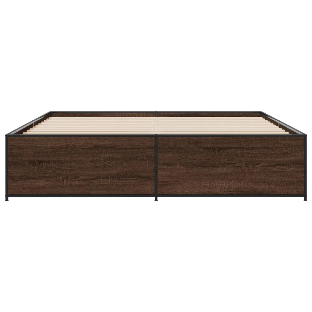 Giroletto Rovere Marrone 180x200cm in Legno Multistrato Metallo 3279876