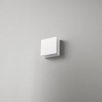 Applique Contemporanea Secret Metallo Bianco Acrilico Led 10W 3000K