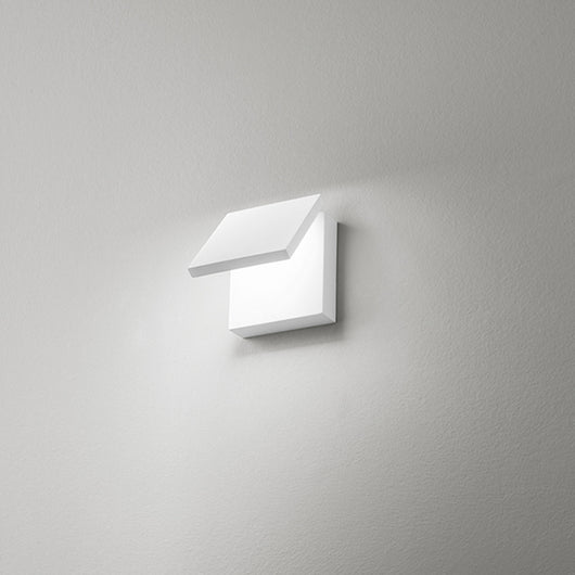 Applique Contemporanea Secret Metallo Bianco Acrilico Led 10W 3000K
