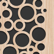 CIRCLE - Quadro arredo LASERCUT composito Legno e PVC Misura: 70x140 cm