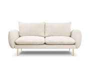Cosmopolitan Design - Divano "Vienna" 2 posti in bouclé beige 