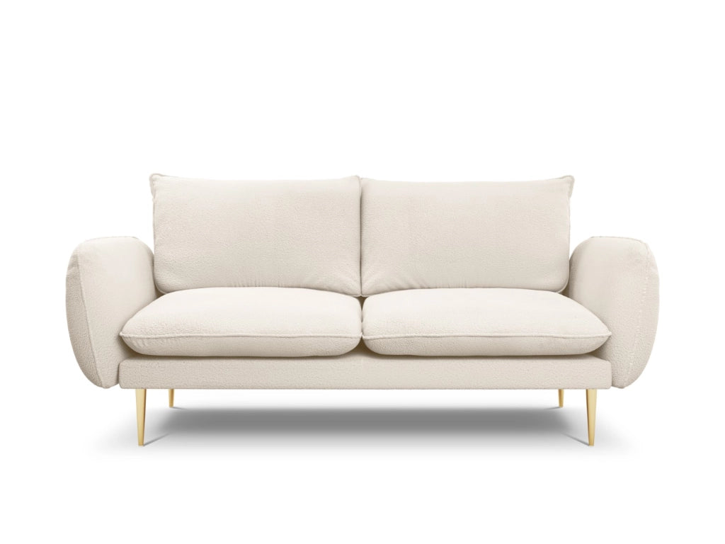 Cosmopolitan Design - Divano "Vienna" 2 posti in bouclé beige 