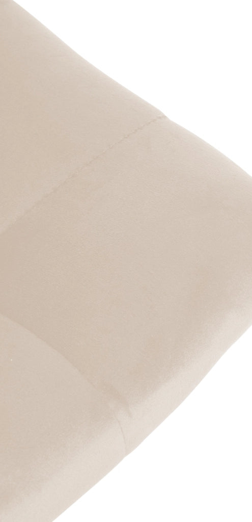 Sgabello Jerry Velvet crema,nero