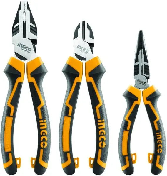 Set 3 pinze professionali ingco