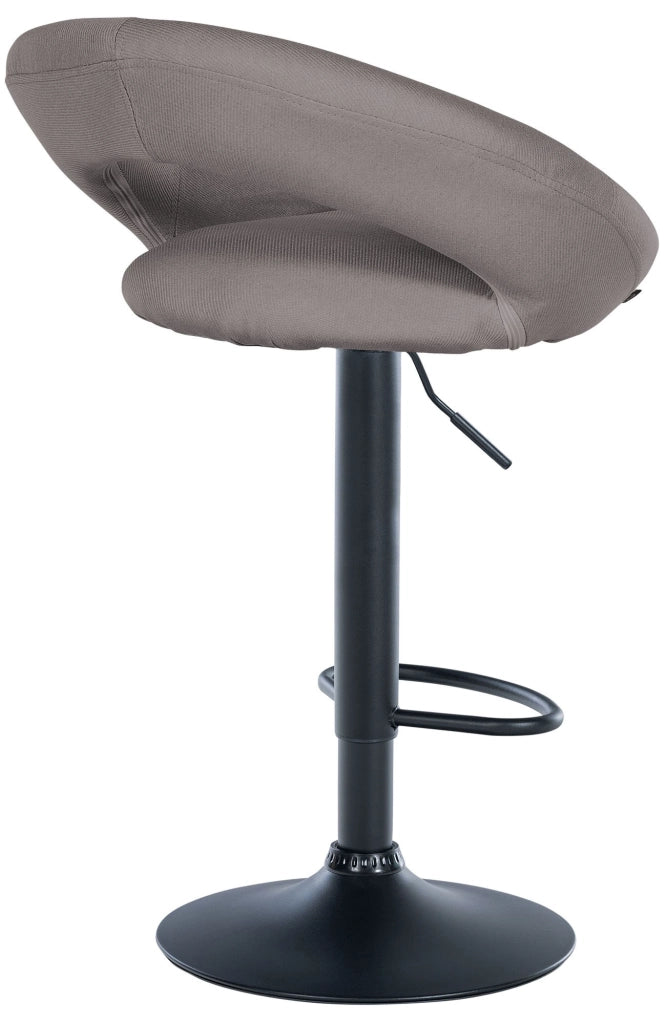 2er Set Barhocker Olinda Stoff schwarz