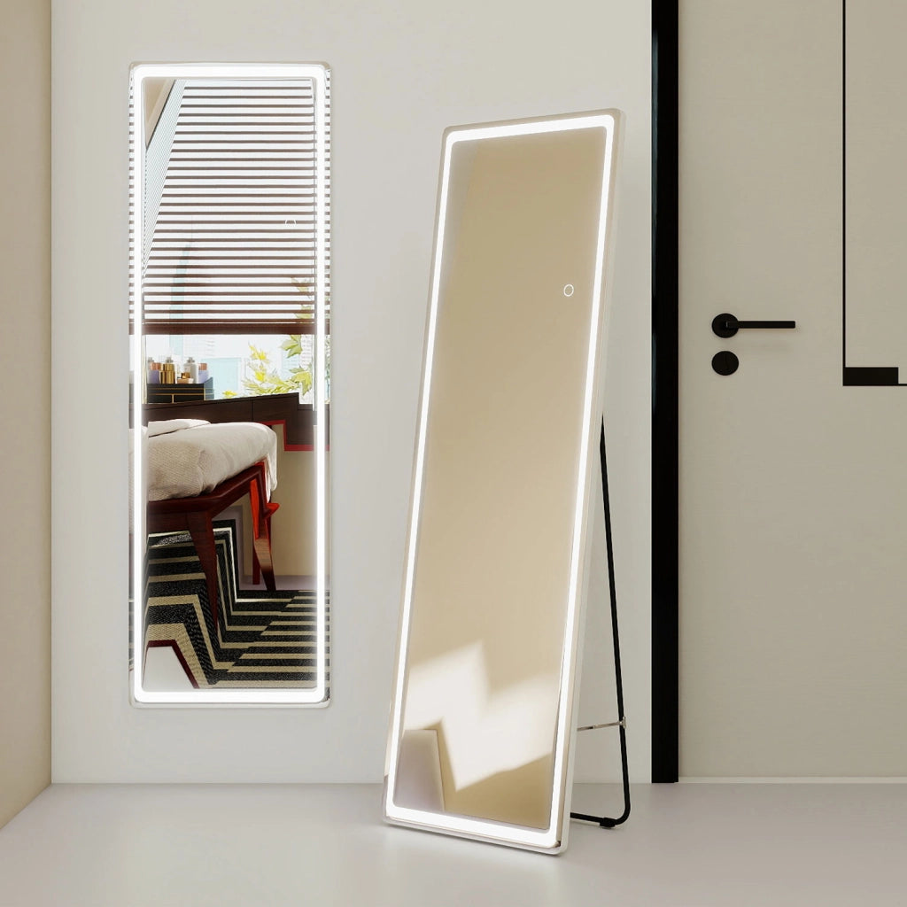 Specchio a corpo intero,150x40cm,LED, dimmerazione continua, memoria di spegnimento, tre colori