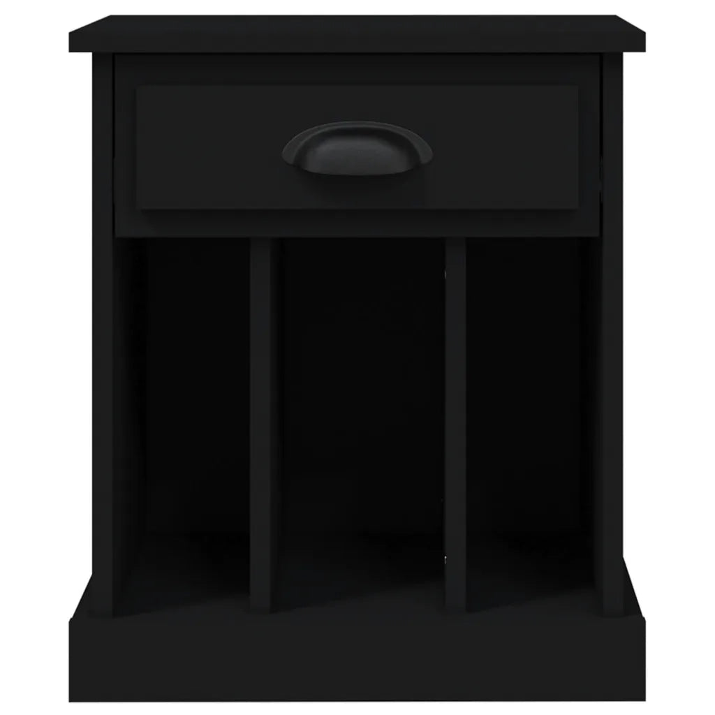 Comodini 2 pz-Set di 2 Tavolino da notte Neri 43x36x50 cm