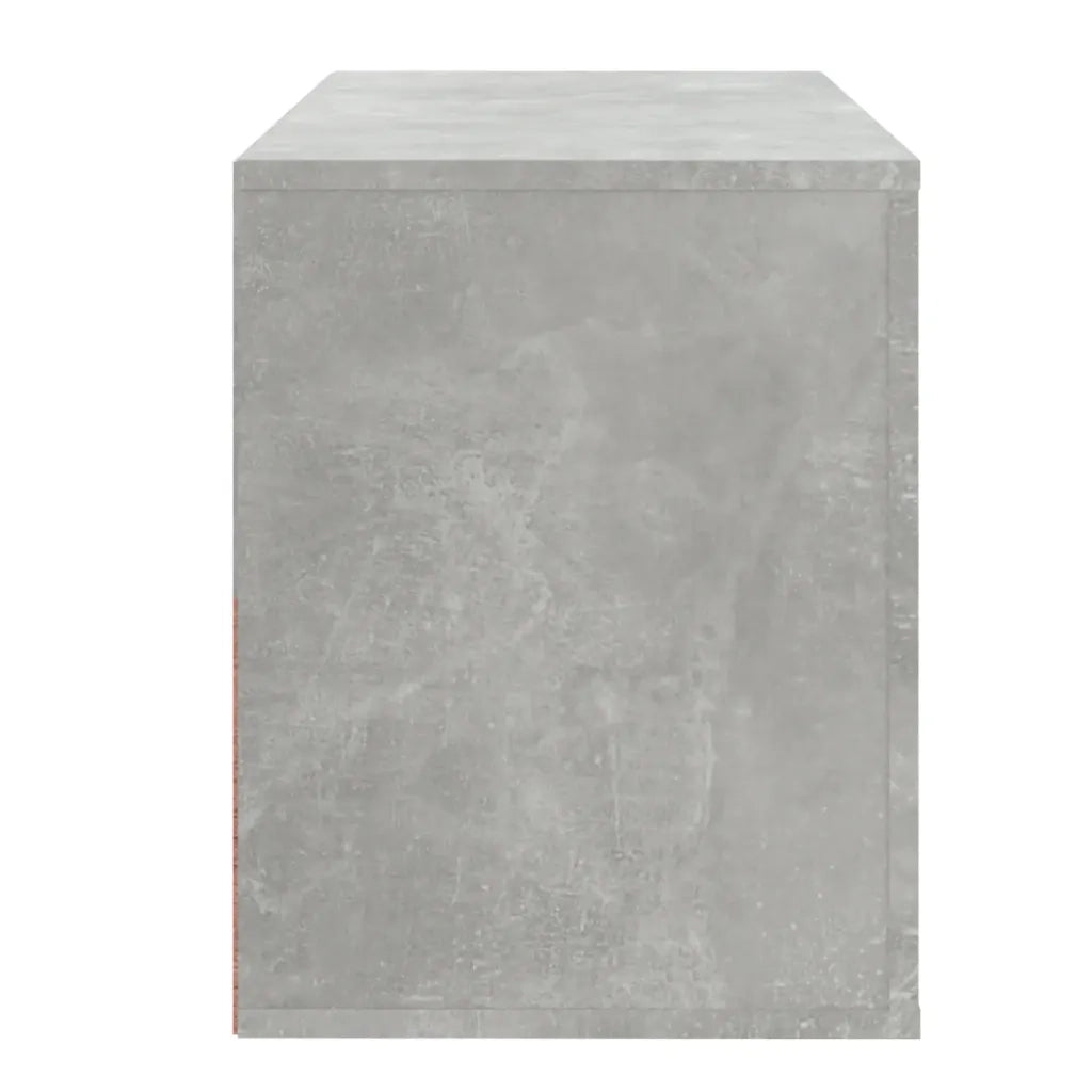 Scarpiera | Mobile per scarpe Grigio Cemento 80x35x45 cm in Legno Multistrato