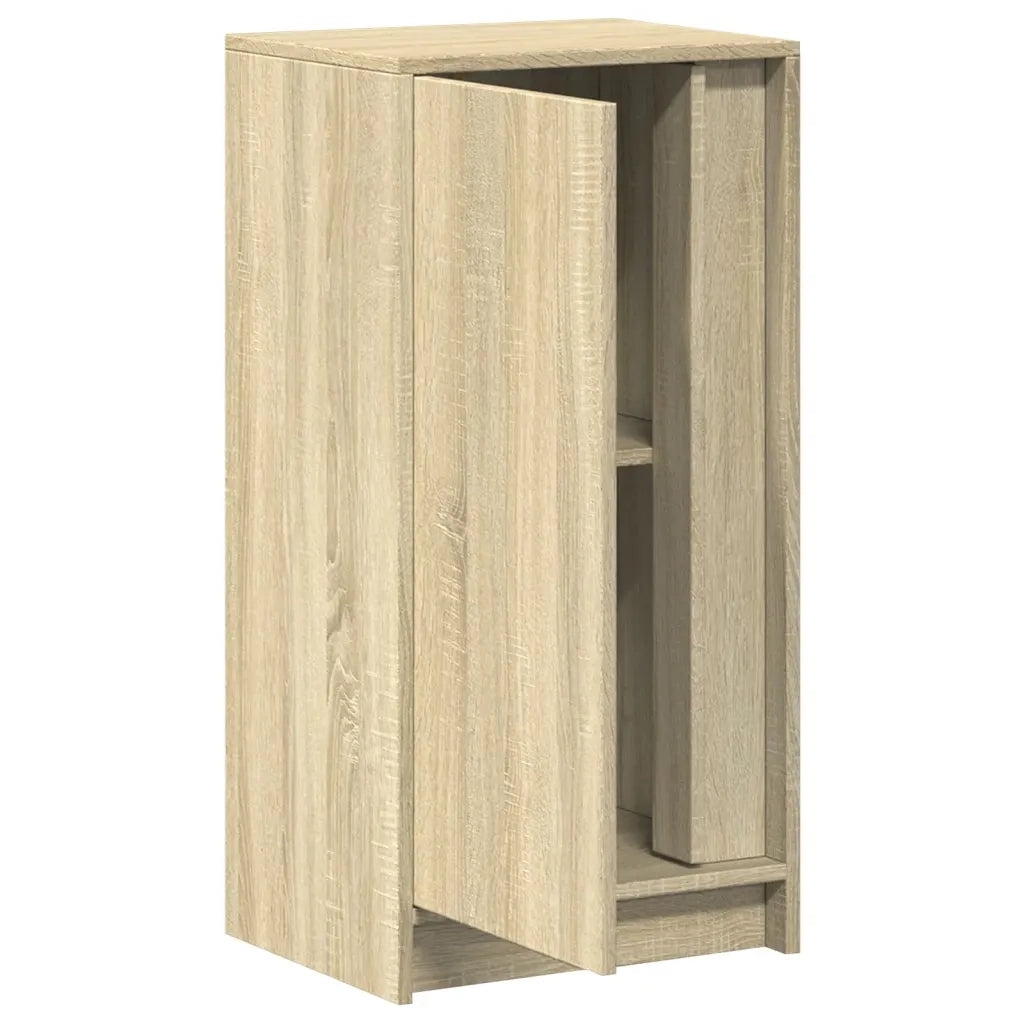 Credenza con LED-Buffet-Armadio da cucina Rovere Sonoma 42,5x34x85 cm Legno Multistrato
