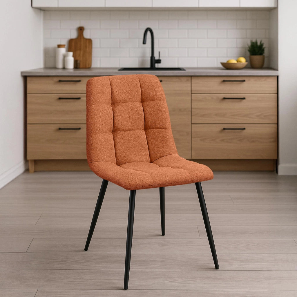 Set di 2 sedie da pranzo in tessuto Tilde 7