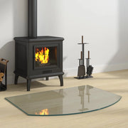 Piastra in vetro per camino Trasparente 80 x 60 cm Vetro 353881