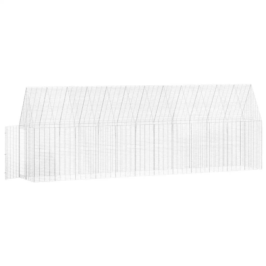 Gabbia per polli 2 pz Argento 600 x 100 x 210 cm CFW9753483