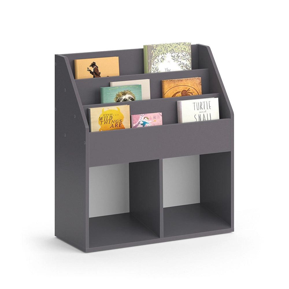 Vicco Libreria bambini Grigio 30.7 x 79 cm con 2 scatole pieghevoli opt.2